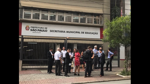   - O segundo bate-papo foi na Secretaria Municipal de Educação de São Paulo 